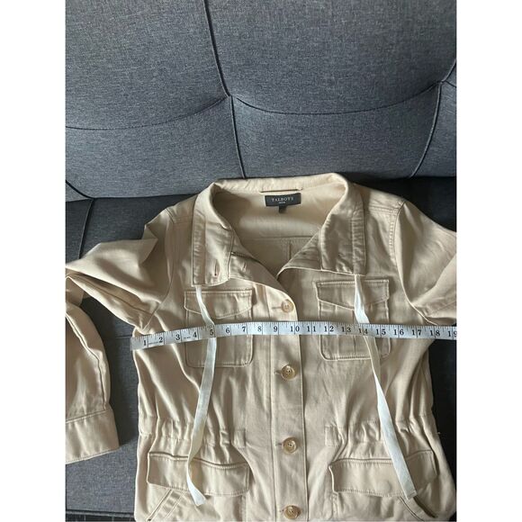 TALBOTS Tan Medium Weight Utility Jacket Size S - Picture 9 of 15